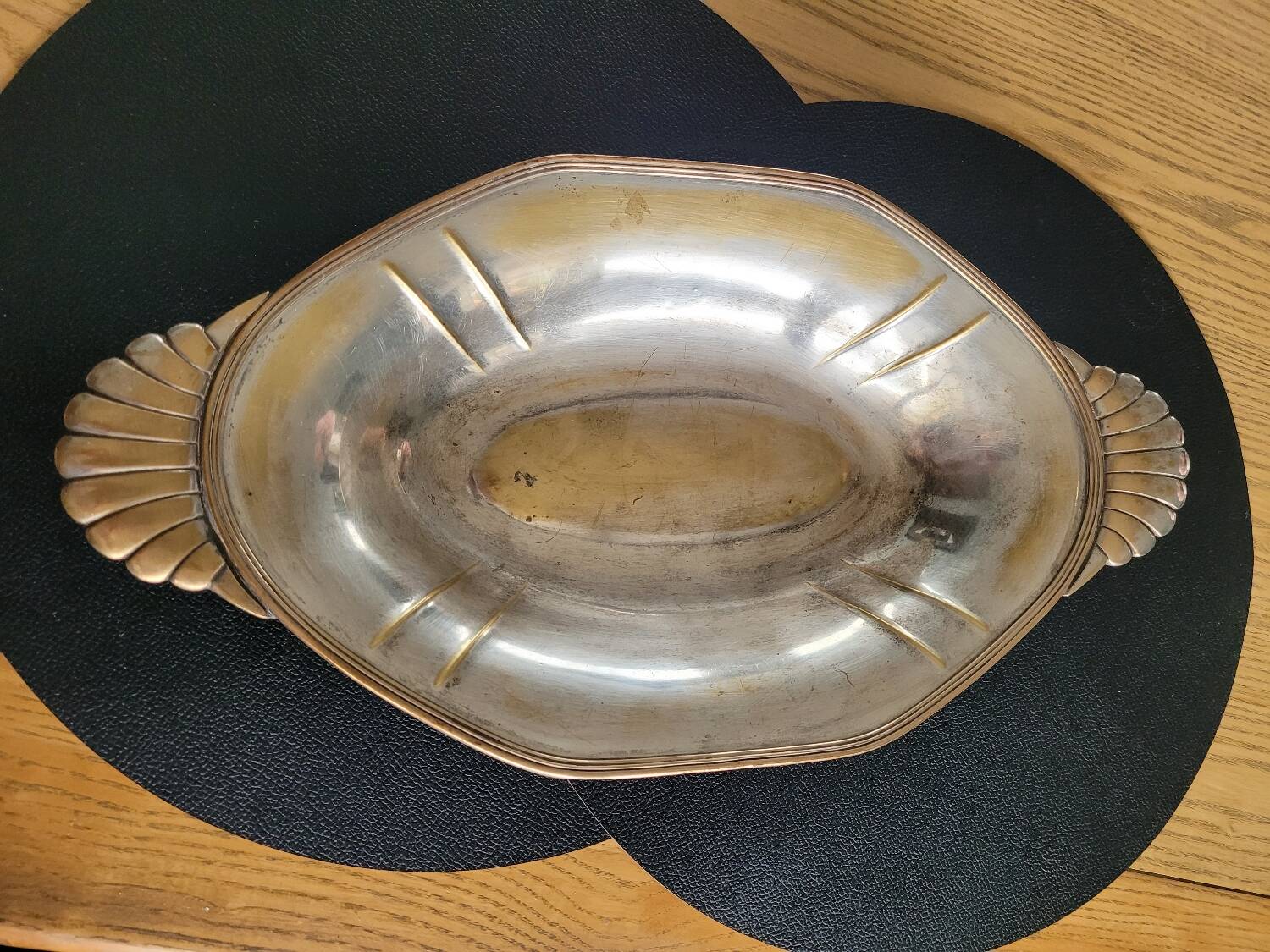 Old silver plated dish