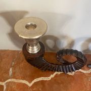 Paire de bougeoirs en bronze Chapman