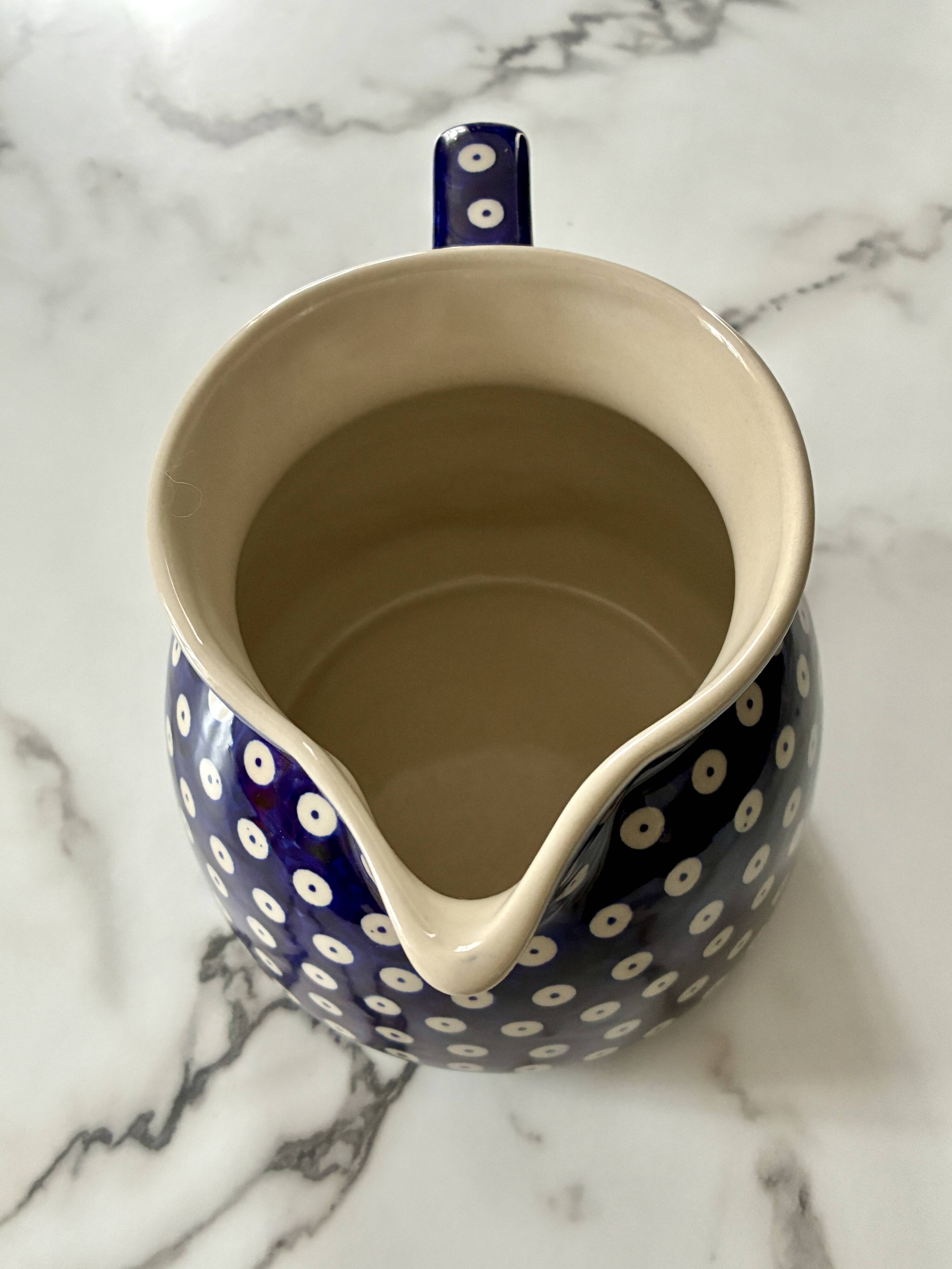 Ceramic pitcher Bolesławiec Poland