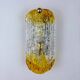 Orange frosted Murano Mazzega wall sconce, Italy, 1970s