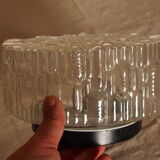 Vintage molded glass ceiling lamp