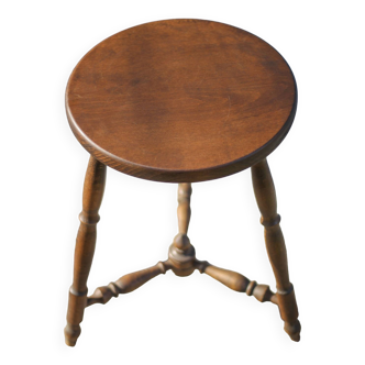 Vintage stool, wooden stool, tripod stool, side stool