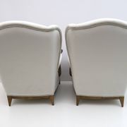 Attributed of Paolo Buffa Mid-Century Modern Italian Velvet Armchairs, 1950