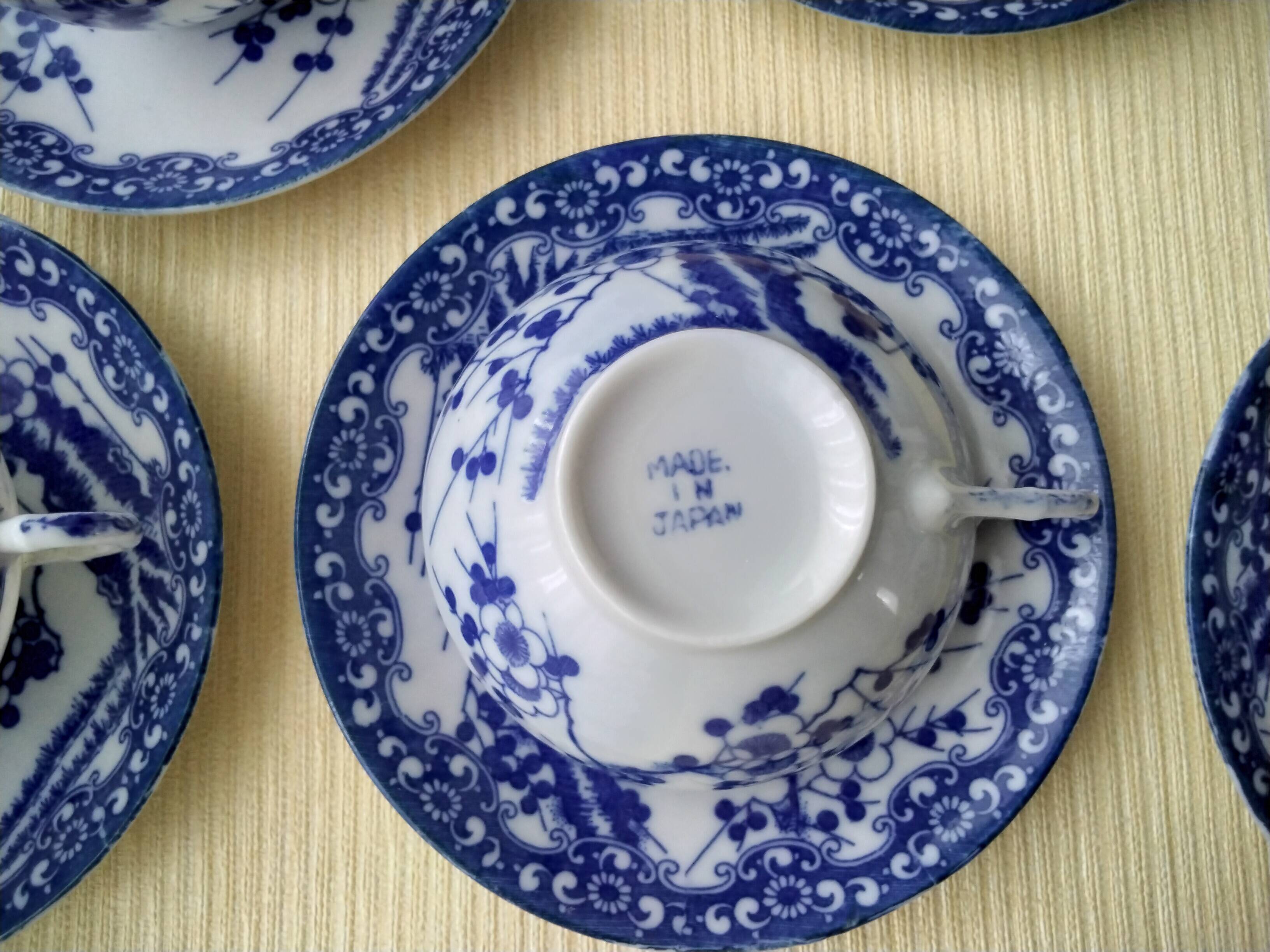 Japanese porcelain tea set