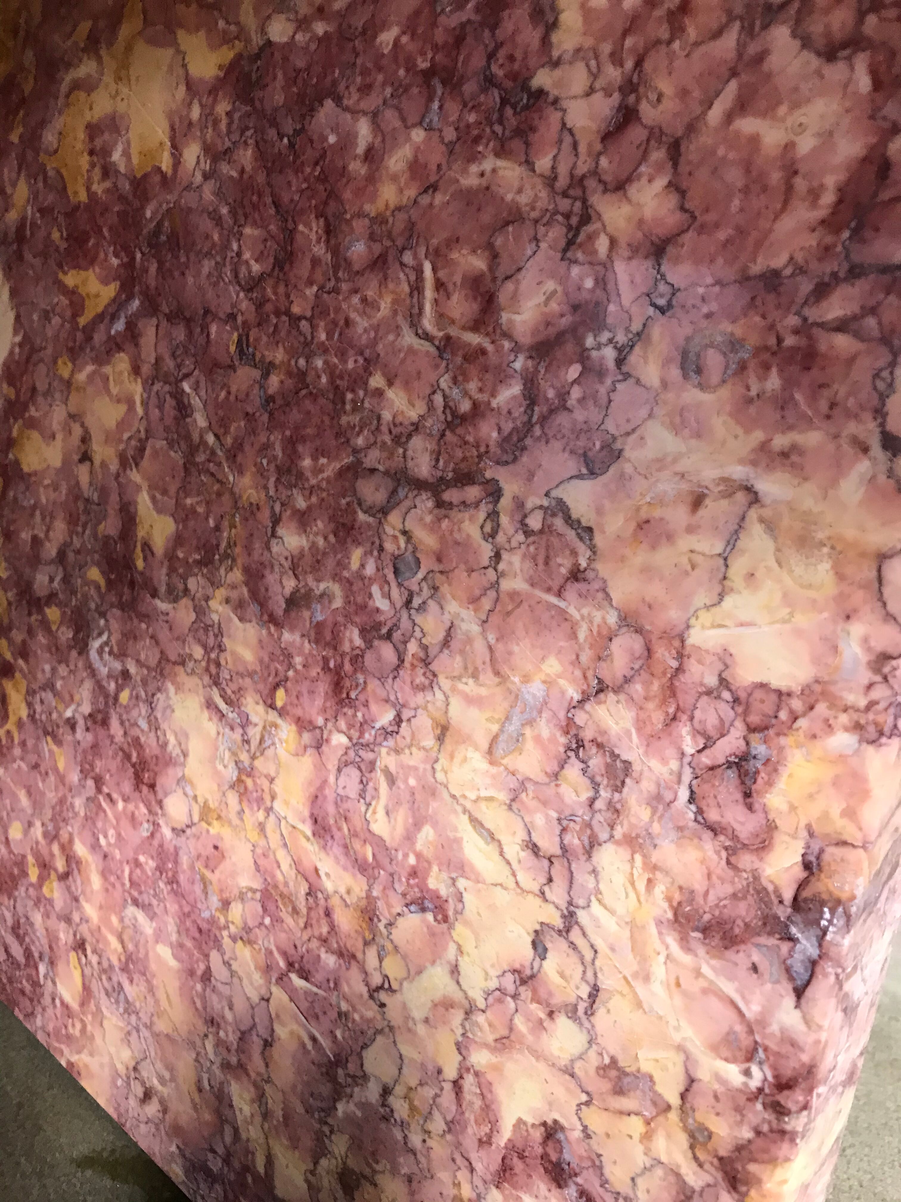 Brocatelle du Jura marble coffee table