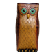 Vintage owl umbrella stand in bamboo and rattan
