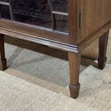 English 3-door mahogany bookcase from the 1950s