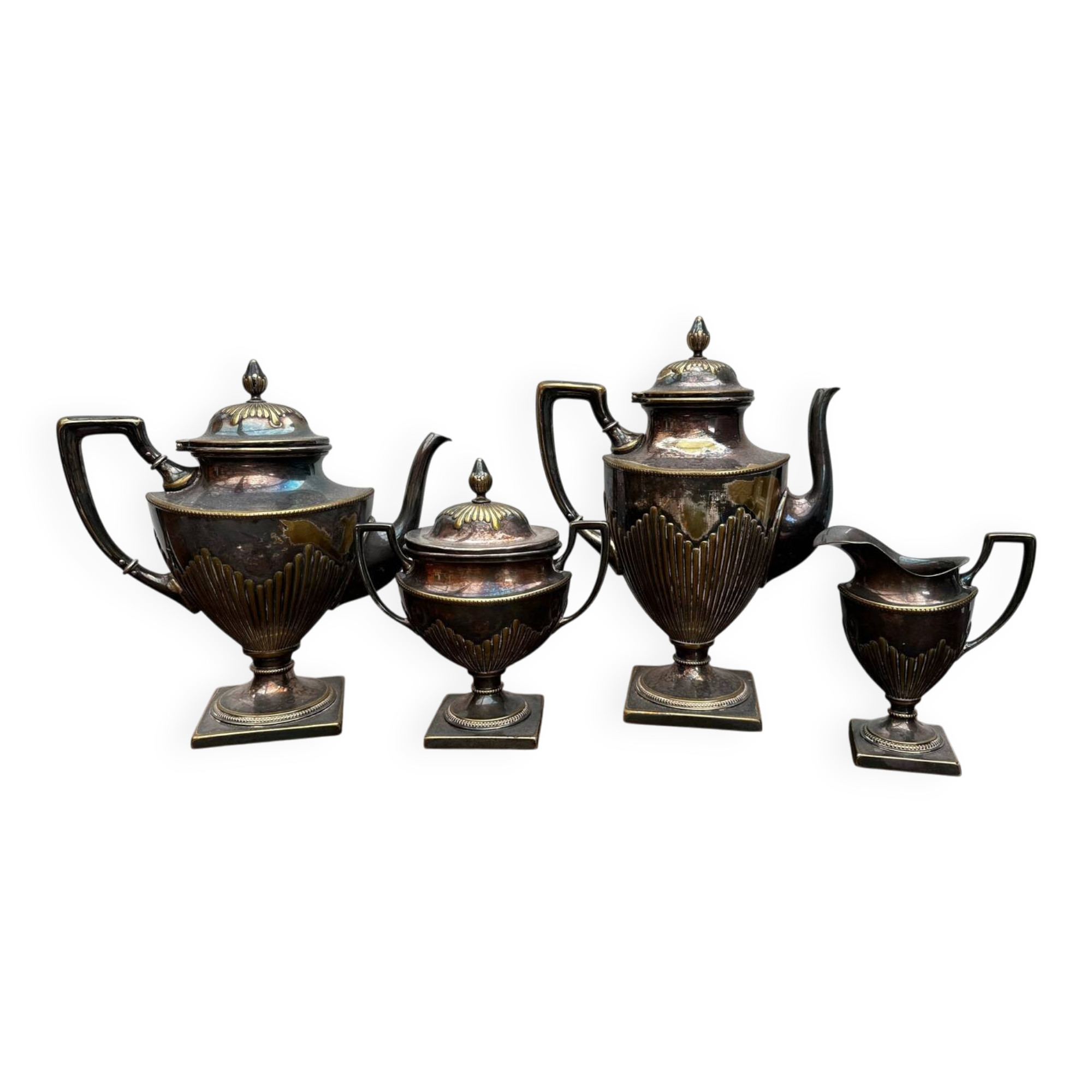 Service à thé et café en métal argenté – WMF – Allemagne – vers 1900
