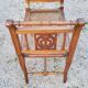 Former walnut cane music bench