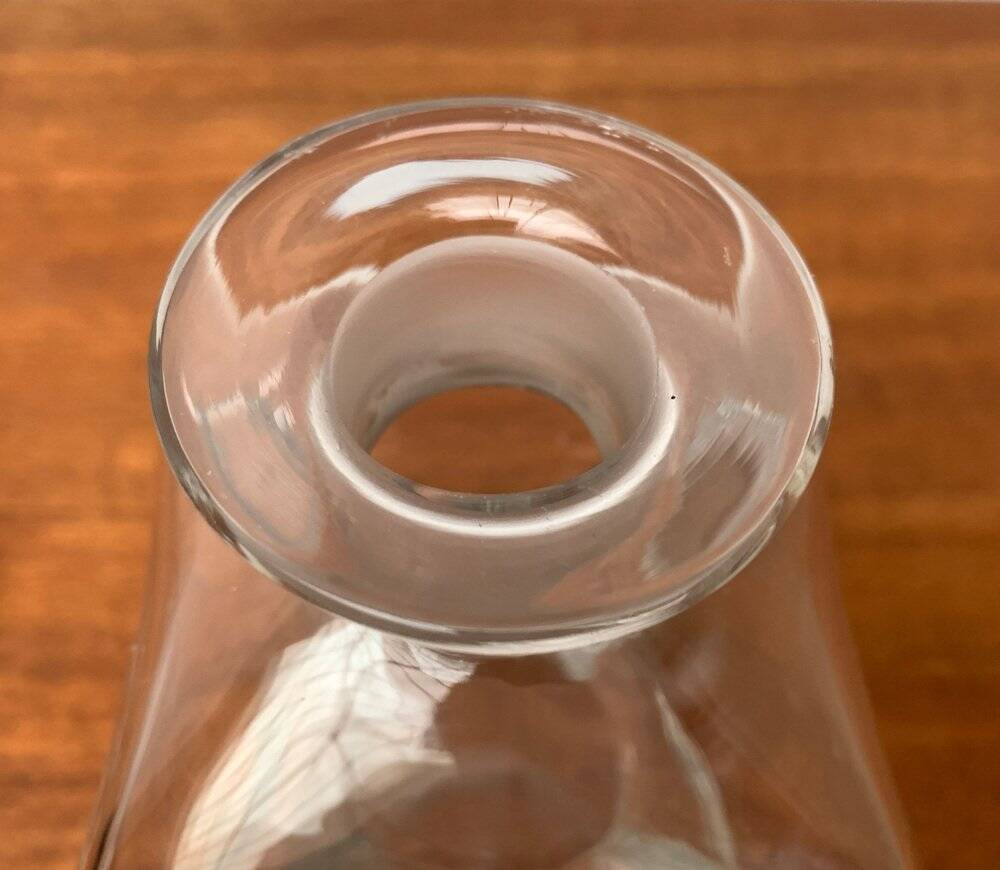 Vintage glass bottle Kluk Kluk Danish from Holmegaard