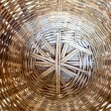 Wicker basket planter