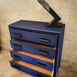Commode parisienne design bleue