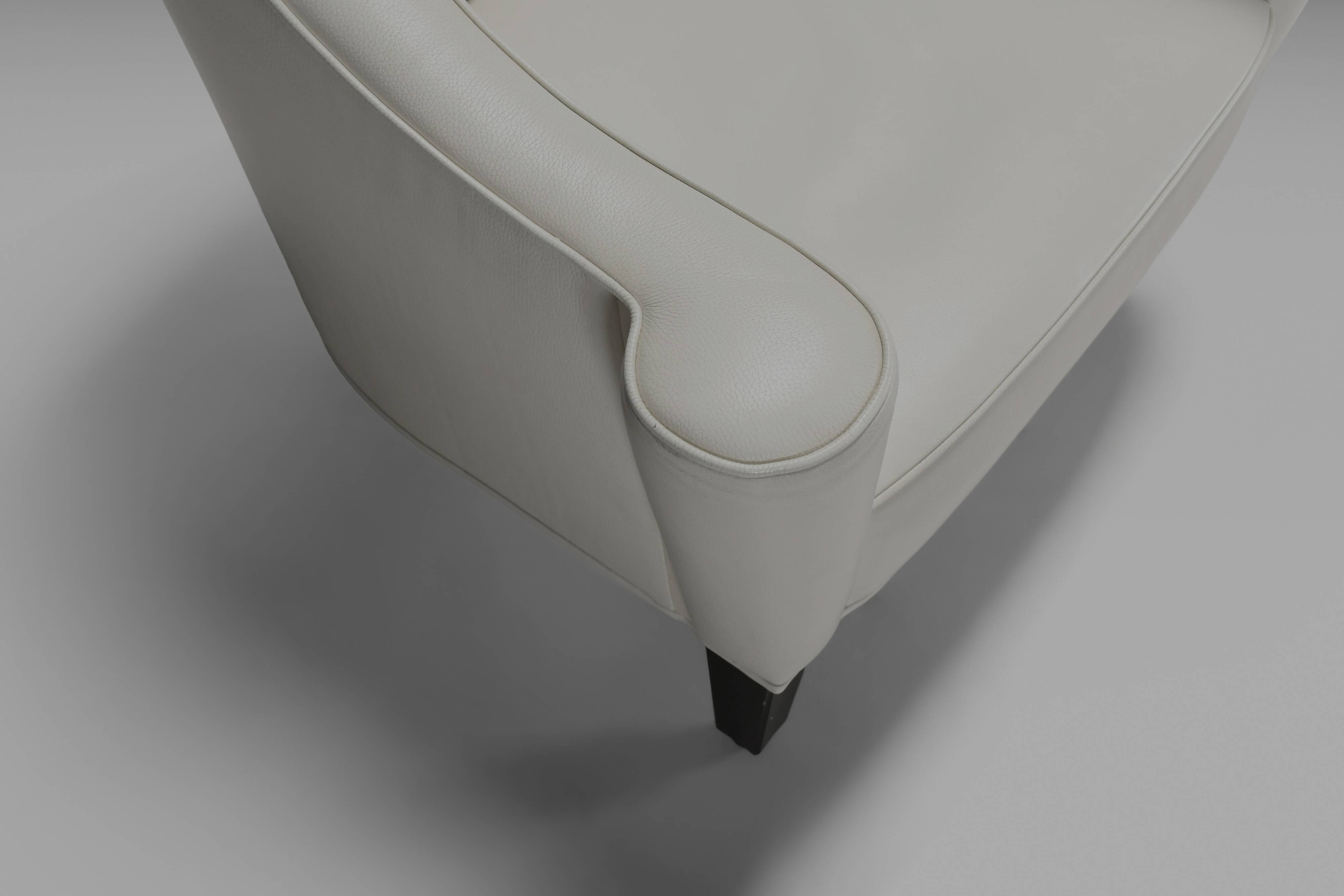 Ensemble de chaises en cuir Josef Hoffmann « Villa Gallia » par Wittmann Austria