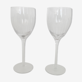 Lot deux verres à pieds