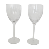 Lot two glasses on foot