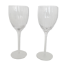 Lot two glasses on foot