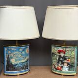 Pair of table lamps.