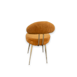 Pelfran chocolate fabric chair