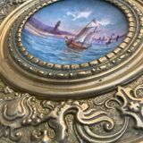 Sarreguemines Digoin plate with a rim