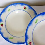 4 vintage soup plates from Gien