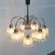 German type glass and metal chandelier 9471 by Richard Essig, 1970s.