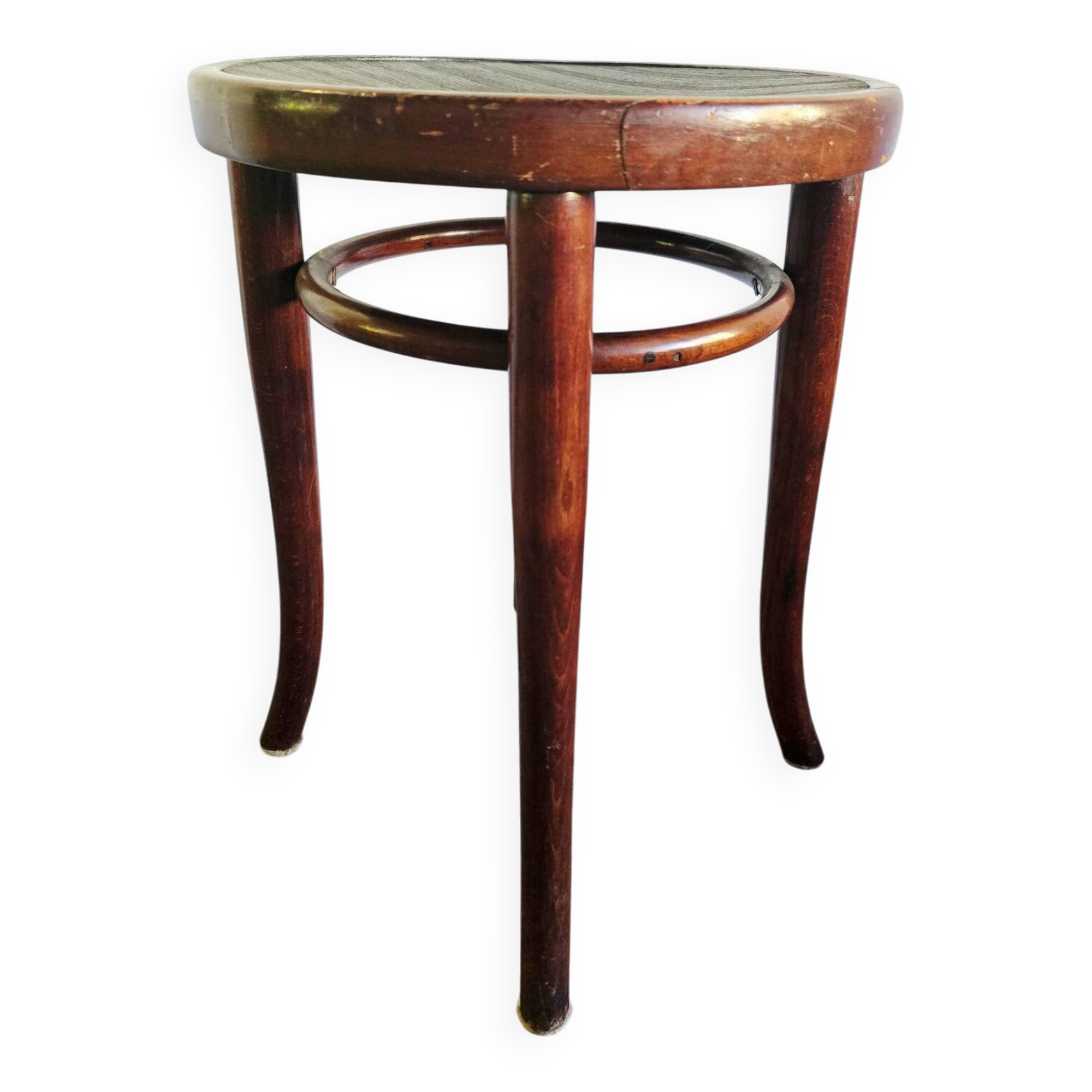 Antique Trieste Bentwood Stool 1920s Österreich Beech Wood Thonet St