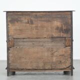 Rare English antique 2-door cabinet from the early 18th century