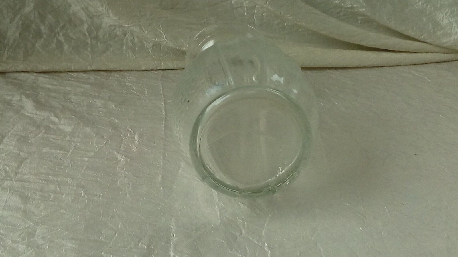 Glass hyacinth vase molded art deco era