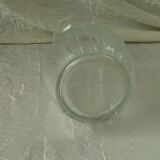 Glass hyacinth vase molded art deco era