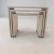 Set of 3 Italian Travertine Nesting Tables, 1980s