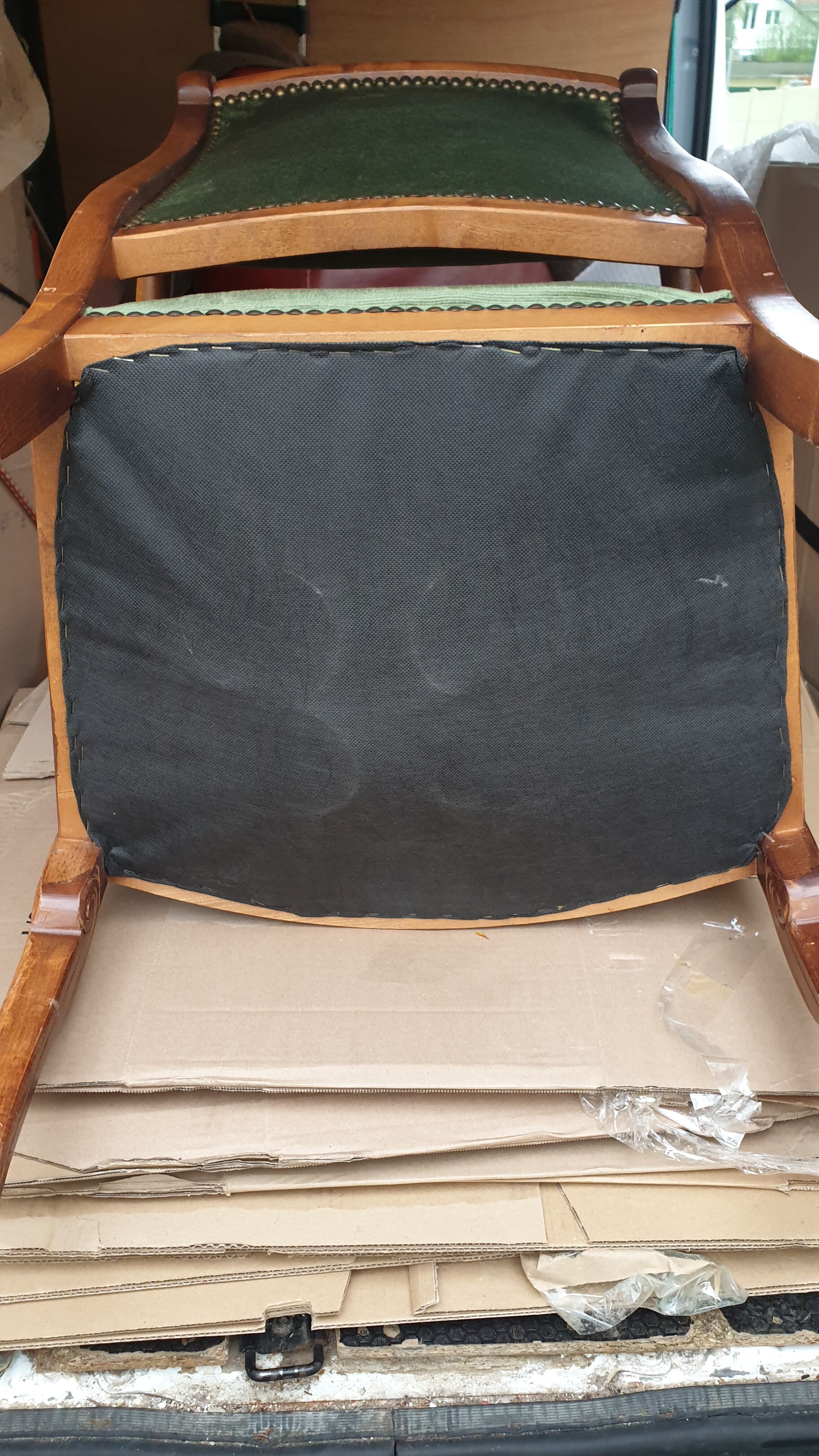 Pair of catering armchairs