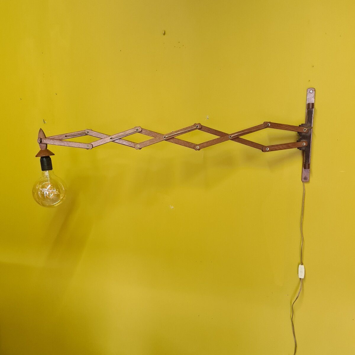Vintage Dutch Harmonica Wall Lamp T. Zweers, from the 1960