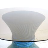 Table bamboo Mc Guire blue lazure