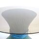 Table bamboo Mc Guire blue lazure