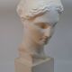 Female bust in plaster – antique style sculpture – classic head 50 cm