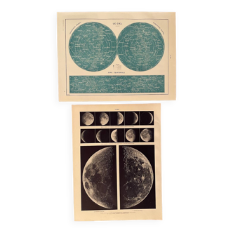 Reserved Marion - Set of 2 20th century illustrated plates
