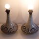 Pair of Danish ceramic lamps by Arne Fine Nielsen, 1970.