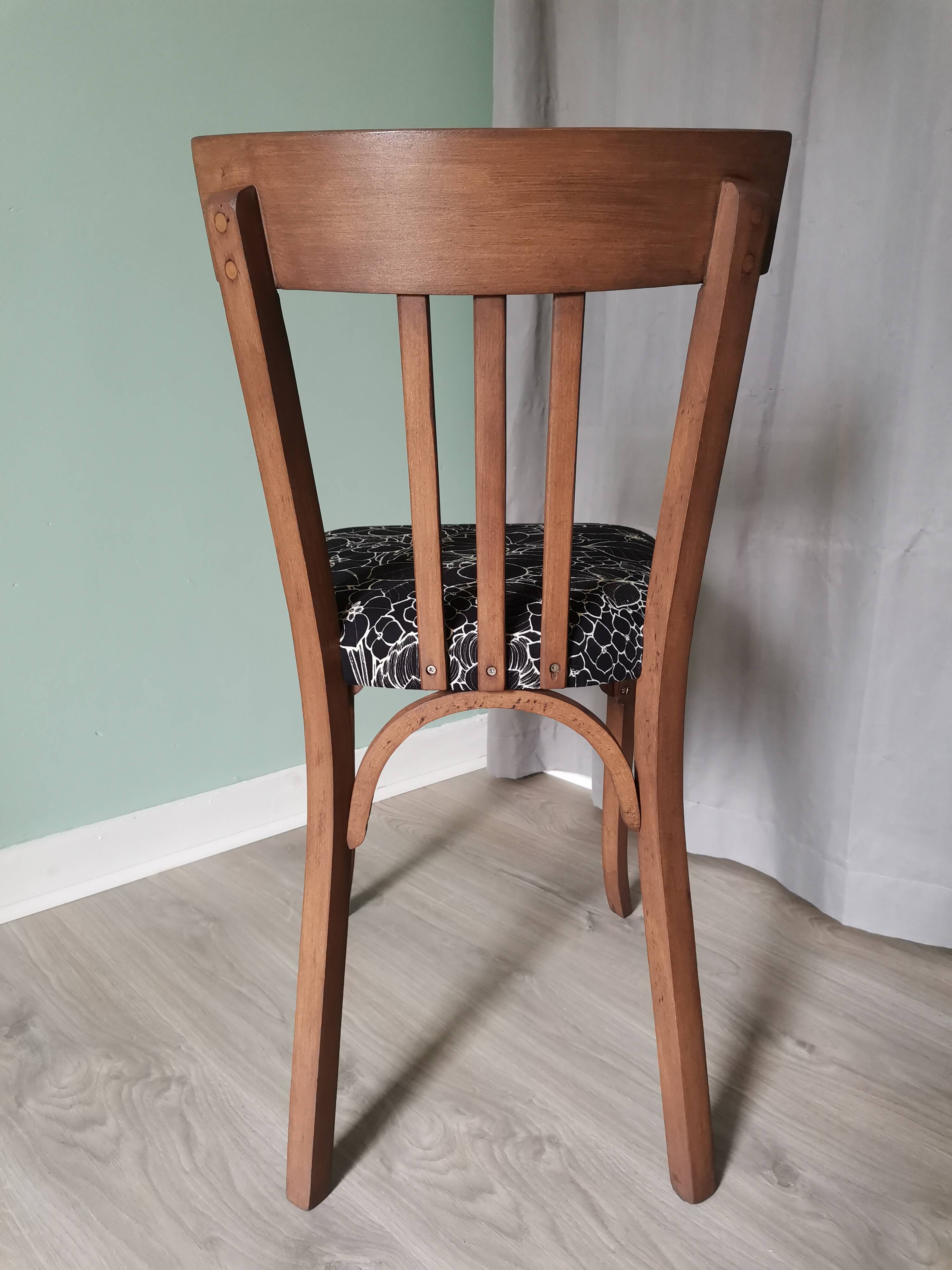 Black Baumann bistro chairs
