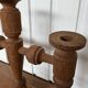 Scandinavian candlestick / candelabra in turned wood from the 50s/60s