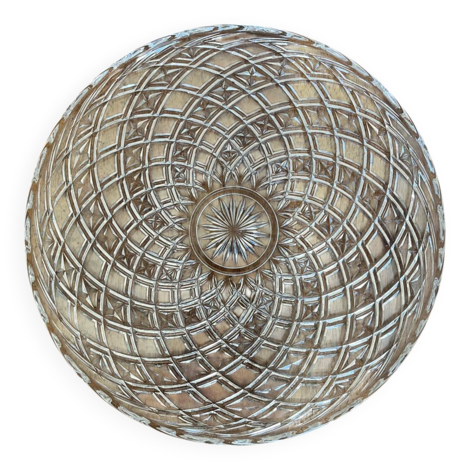 Large pressed glass plate