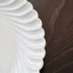 Vintage round serving dish in white porcelain with twists by Limoges Haviland