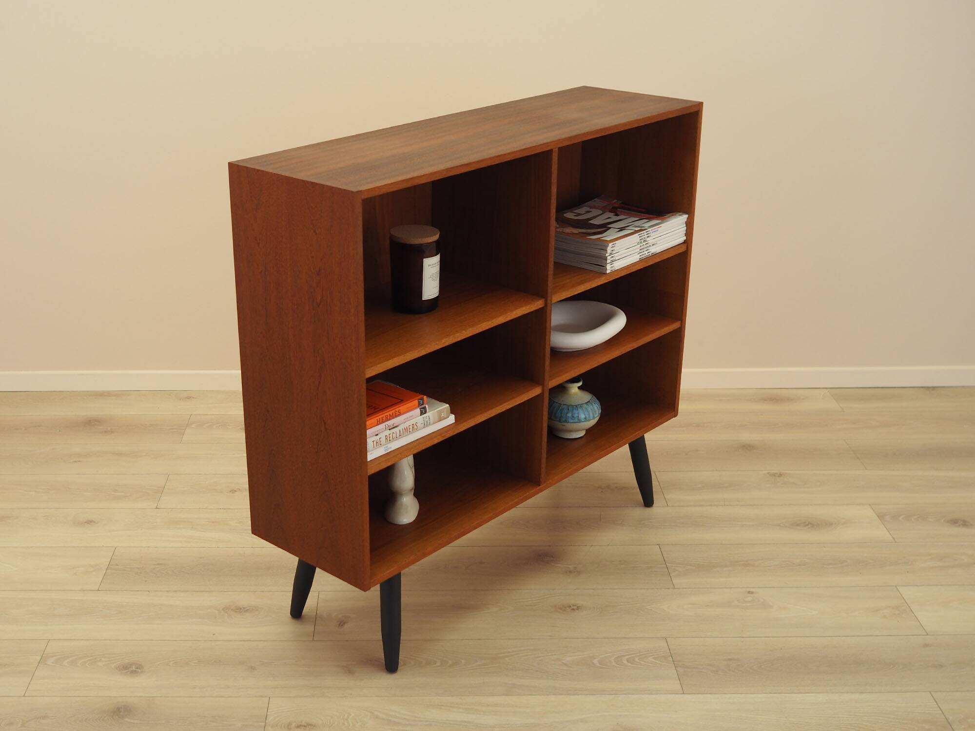 Teak shelving unit, Danish Modern 1960s