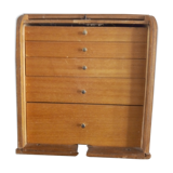 Small watchmaker's furniture with curtain. 50s