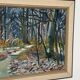 Swedish Oil on Canvas – “Forest” by Eyvind Olesen – Dated 1957