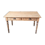 Renovated solid wood farmhouse table
