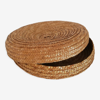 Boîte ronde en osier
