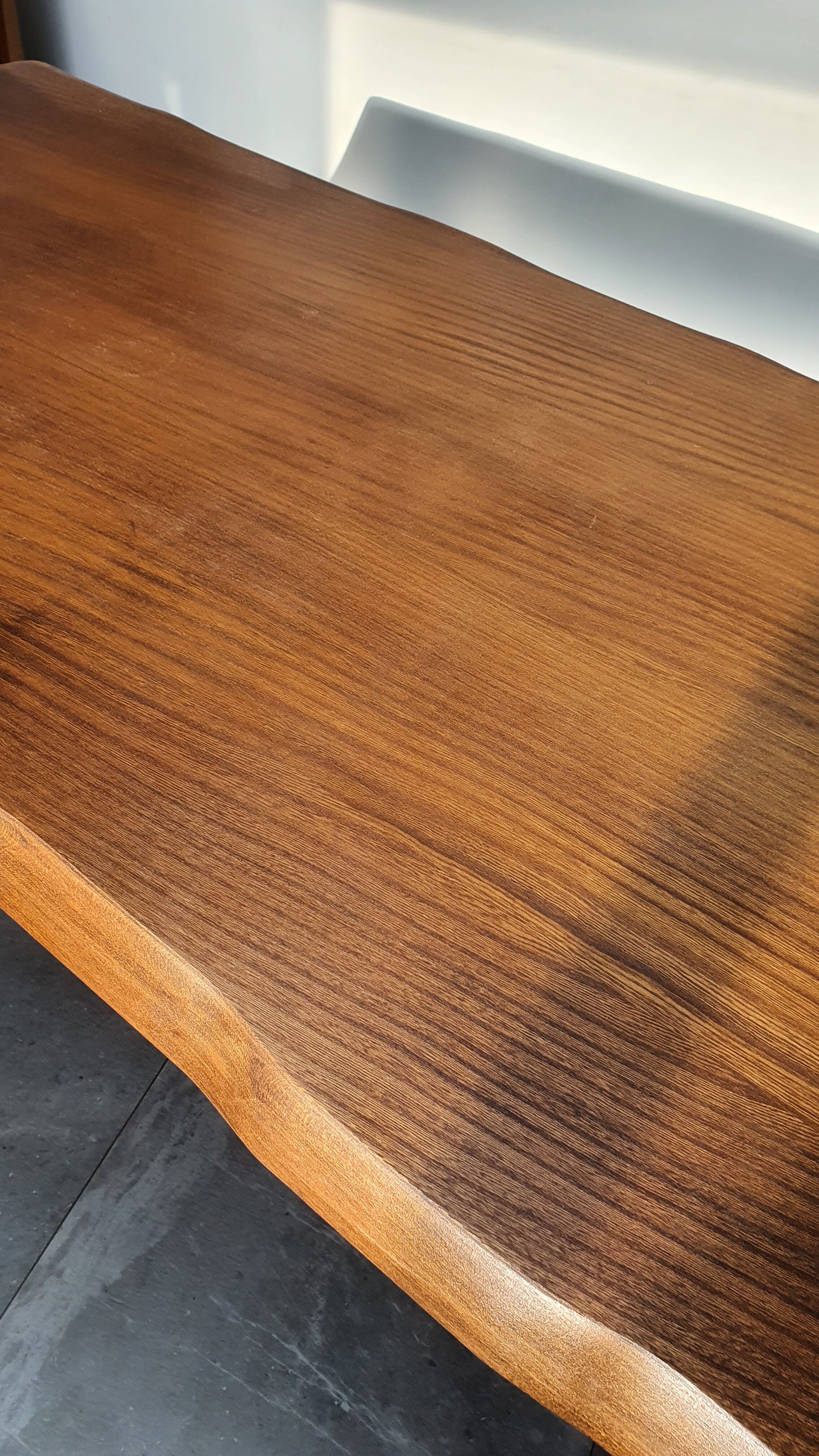 Brutalist elm farm table 60s