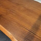 Brutalist elm farm table 60s