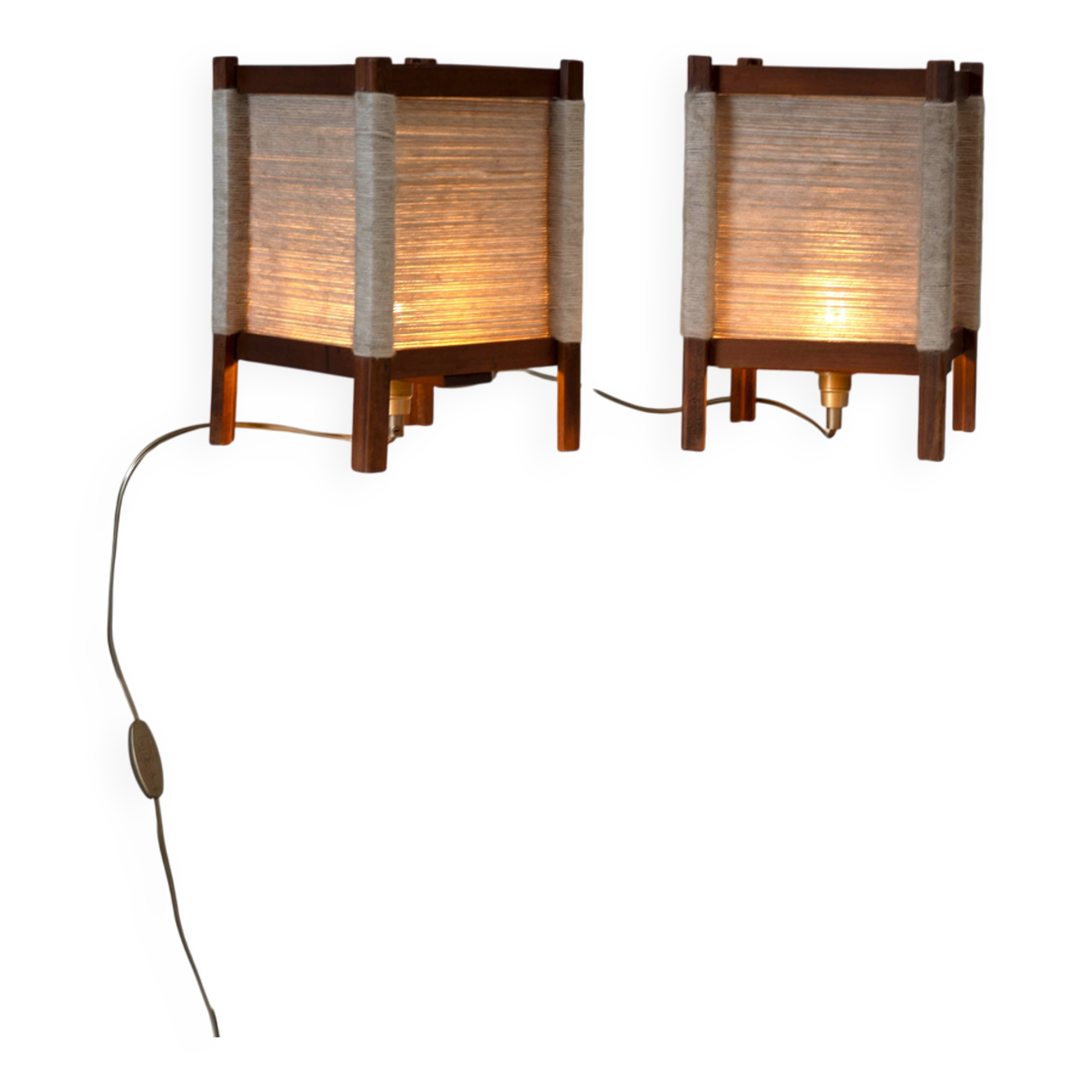Set of two French table lamps