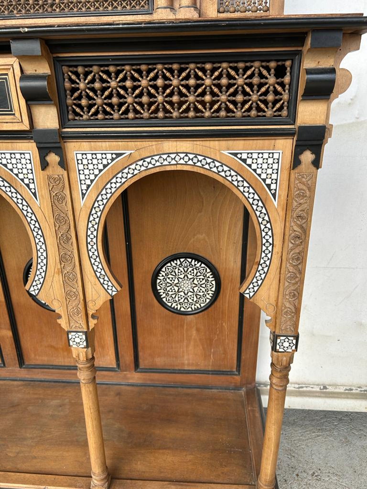 Console et son miroir égypte vers 1880 Atelier De Giuseppe Parvis